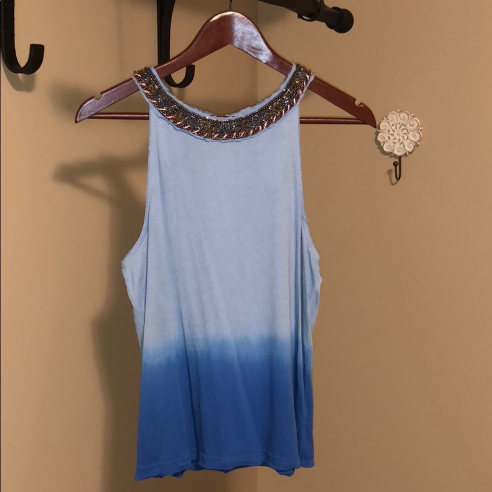 Free People Alanis knit tank with embellishments